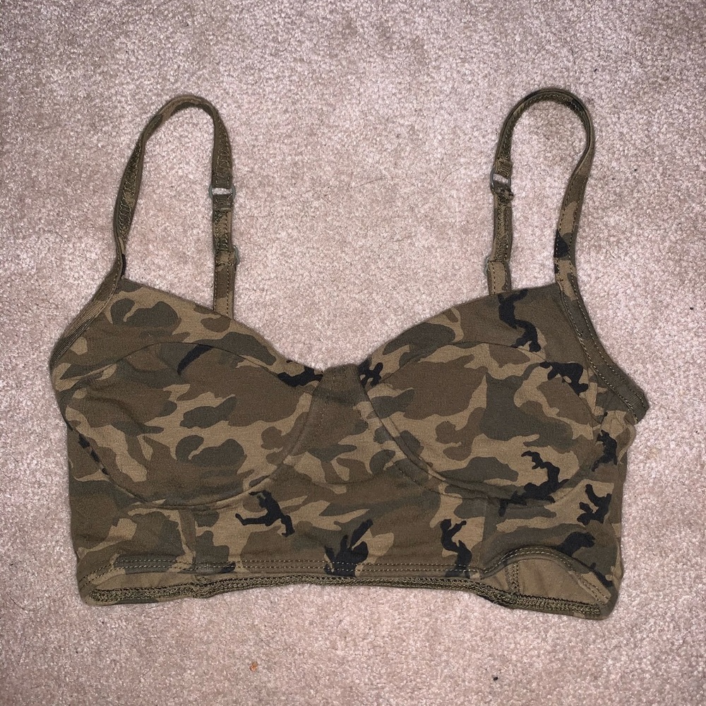 Camouflage Bralette/Crop Top